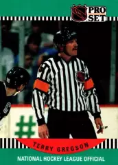 Хоккей. Карточка Referee/Linesman/Судья Terry Gregson/Терри Грегсон НХЛ/NHL