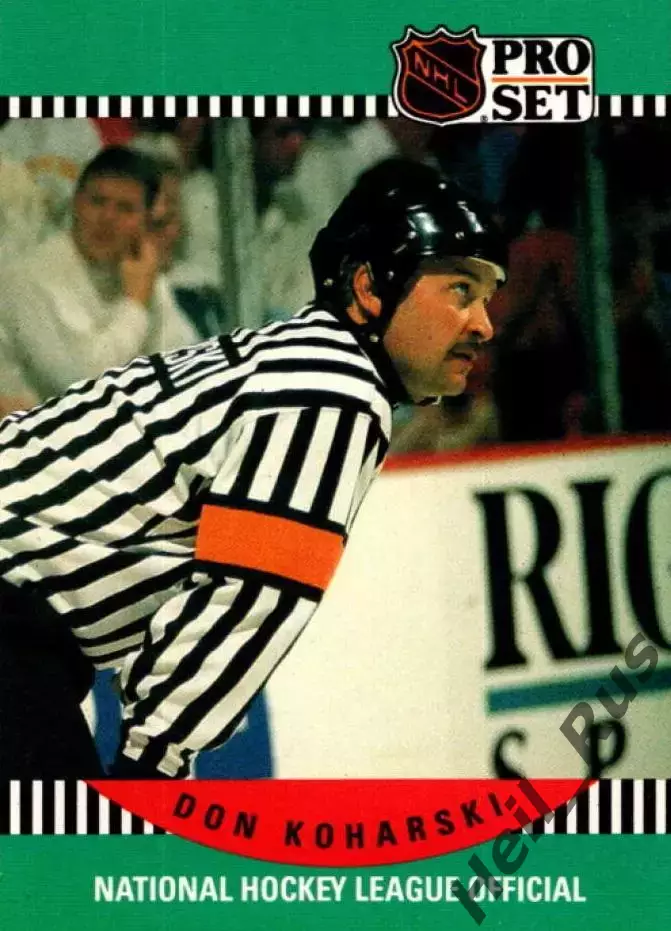 Хоккей. Карточка Referee/Linesman/Судья Don Koharski/Дон Кохарски НХЛ/NHL