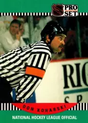 Хоккей. Карточка Referee/Linesman/Судья Don Koharski/Дон Кохарски НХЛ/NHL