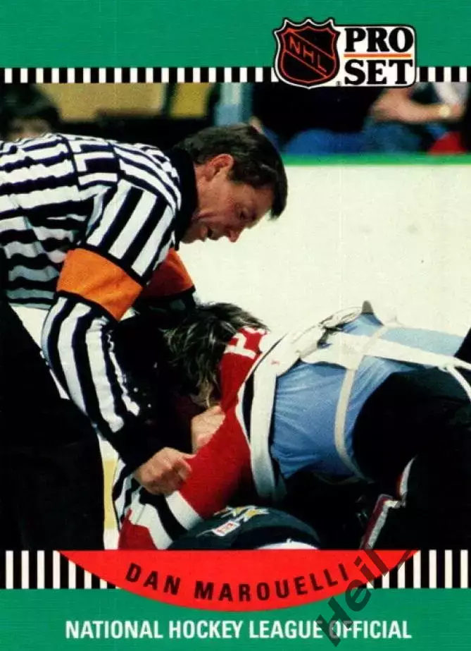 Хоккей. Карточка Referee/Linesman/Судья Dan Marouelli/Дэн Маруэлли НХЛ/NHL