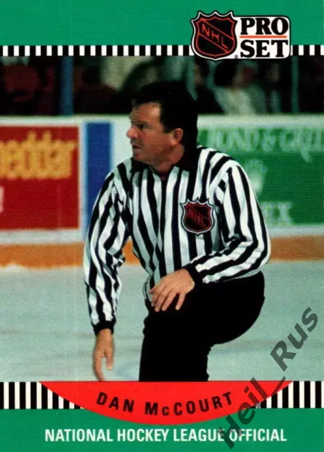 Хоккей. Карточка Referee/Linesman/Судья Danny McCourt/Дэнни Маккорт НХЛ/NHL