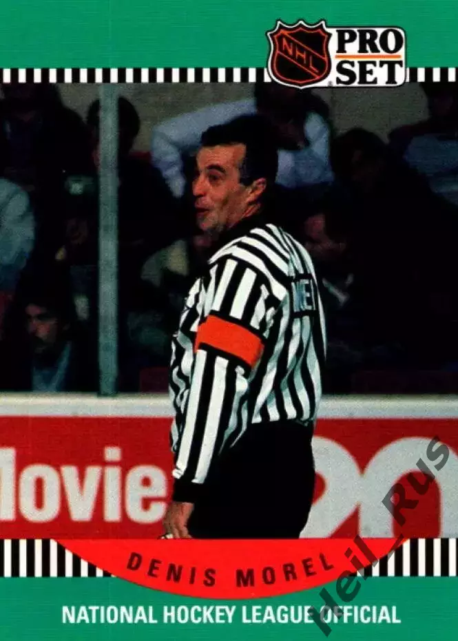 Хоккей. Карточка Referee/Linesman/Судья Denis Morel/Денис Морель НХЛ/NHL
