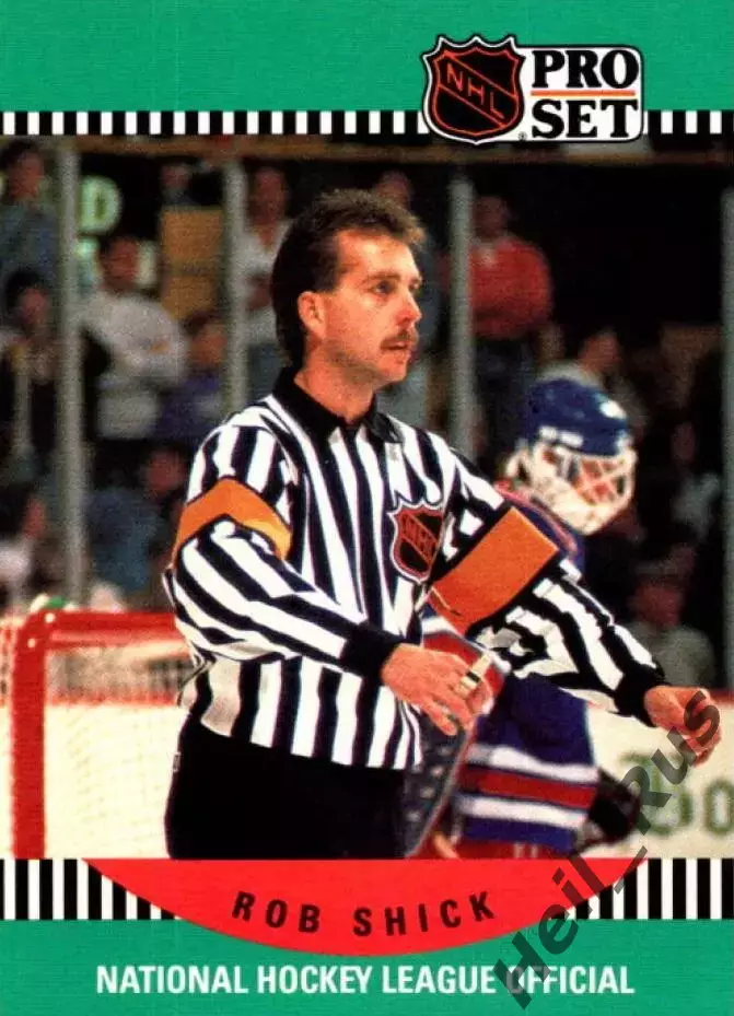 Хоккей. Карточка Referee/Linesman/Судья Rob Shick/Роб Шик НХЛ/NHL