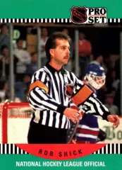 Хоккей. Карточка Referee/Linesman/Судья Rob Shick/Роб Шик НХЛ/NHL