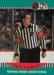 Хоккей. Карточка Referee/Linesman/Судья Paul Stewart/Пол Стюарт НХЛ/NHL