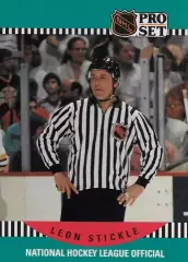 Хоккей. Карточка Referee/Linesman/Судья Leon Stickle/Леон Стикль НХЛ/NHL