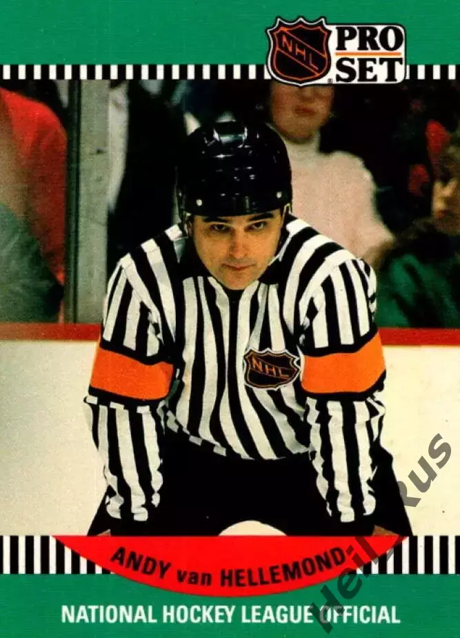Карточка Referee/Linesman/Судья Andy van Hellemond/Энди Ван Хеллемонд НХЛ/NHL
