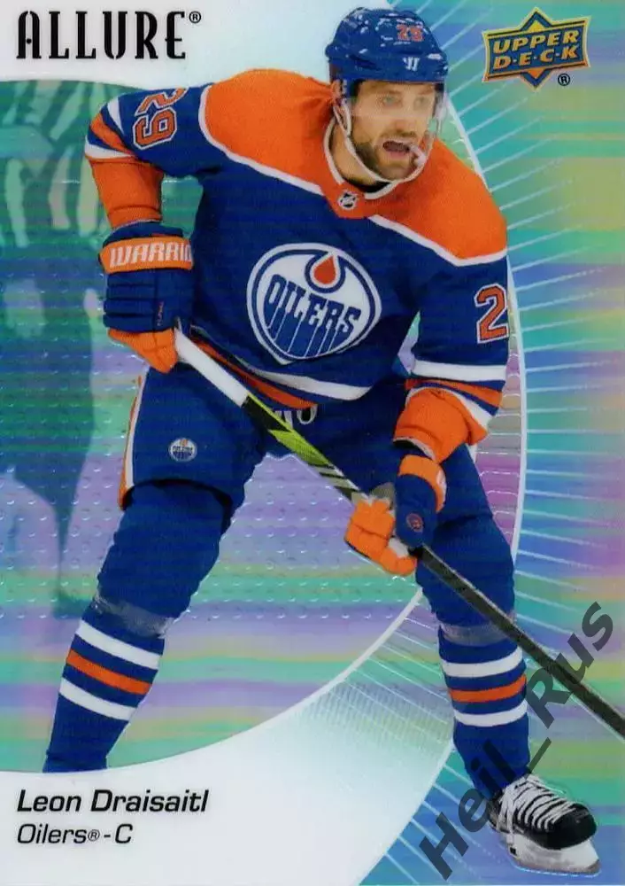 Карточка Leon Draisaitl/Леон Драйзайтль Edmonton Oilers/Эдмонтон Ойлерз; НХЛ/NHL