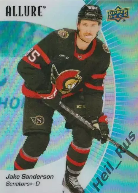 Карточка Jake Sanderson/Джейк Сэндерсон Ottawa Senators/Оттава Сенаторз, НХЛ/NHL