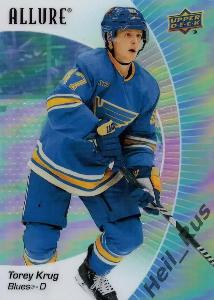 Хоккей. Карточка Torey Krug/Тори Круг (St. Louis Blues/Сент-Луис Блюз) НХЛ / NHL