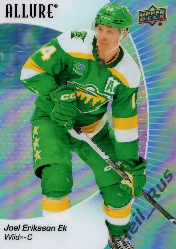 Карточка Joel Eriksson Ek / Юэль Эрикссон Эк (Minnesota Wild/Миннесота) НХЛ/NHL