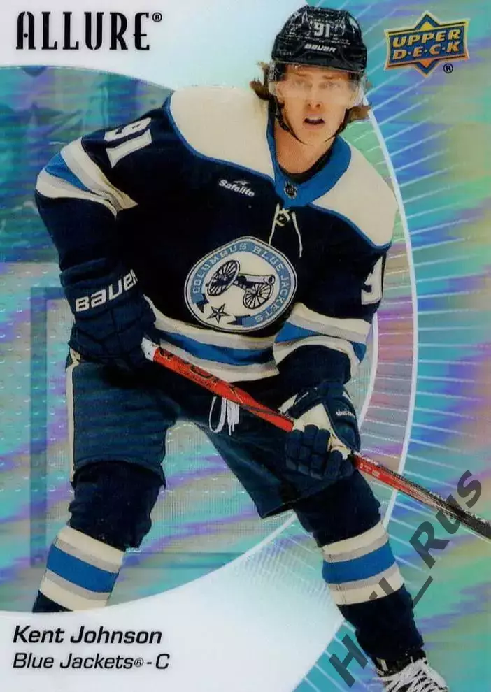 Хоккей Карточка Kent Johnson/Кент Джонсон Columbus Blue Jackets/Коламбус NHL-НХЛ