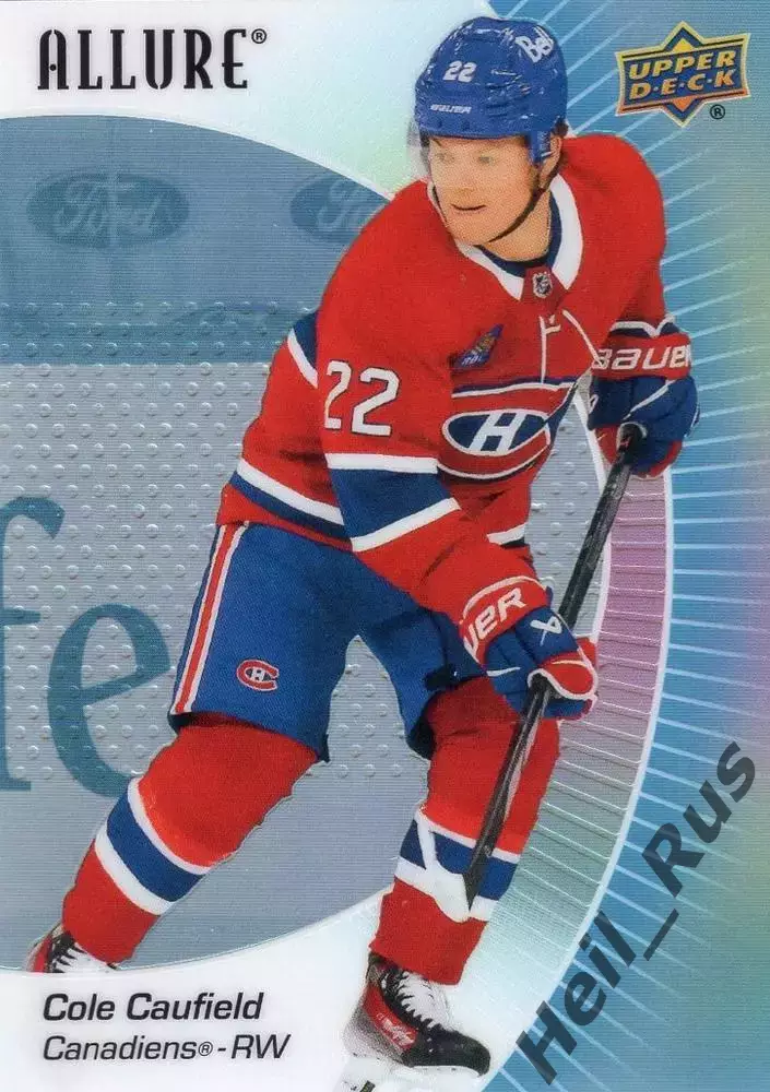 Карточка Cole Caufield/Коул Кофилд Montreal Canadiens/Монреаль Канадиенс NHL/НХЛ