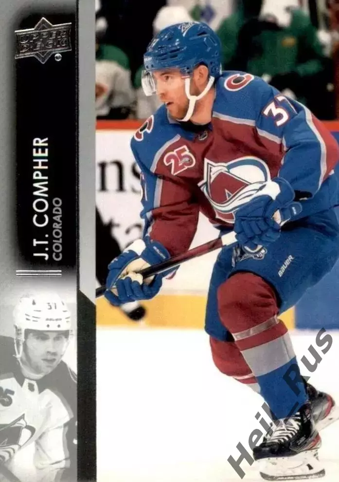 Карточка J.T. Compher/Джей Ти Комфер Colorado Avalanche/Колорадо Эвеланш НХЛ/NHL