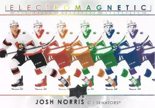 Хоккей; Карточка Josh Norris/Джош Норрис Ottawa Senators/Оттава Сенаторз NHL/НХЛ