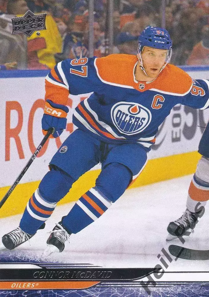 Карточка Connor McDavid/Коннор Макдэвид Edmonton Oilers/Эдмонтон Ойлерз; НХЛ/NHL