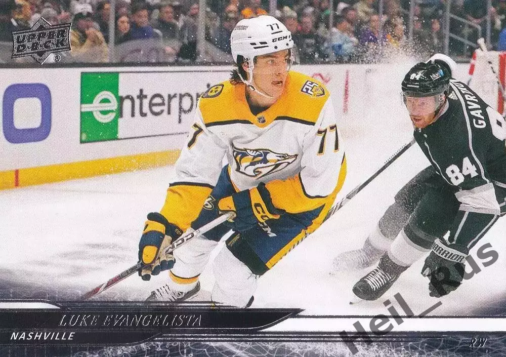 Карточка Luke Evangelista/Люк Эвангелиста (Nashville Predators/Нэшвилл) НХЛ/NHL