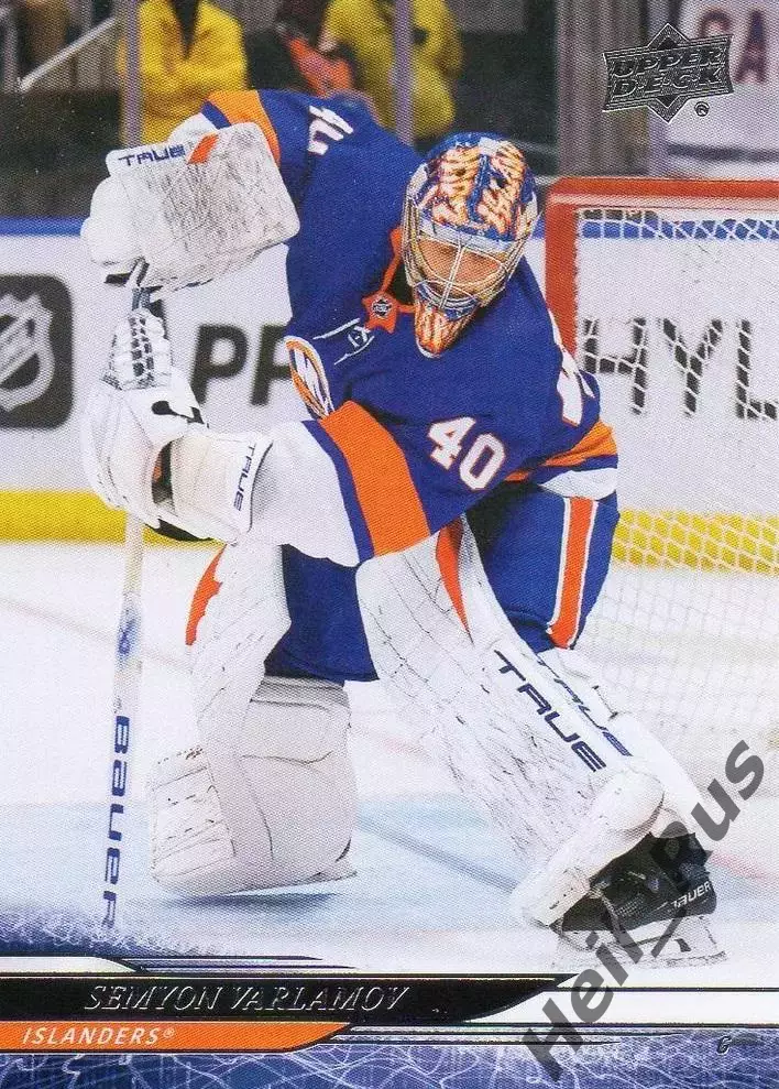 Хоккей. Карточка Семен Варламов (Нью-Йорк Айлендерс/Локомотив Ярославль) НХЛ/КХЛ