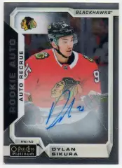Карточка автограф Дилан Сикьюра Чикаго Блэкхокс, Динамо Москва/Трактор НХЛ/КХЛ