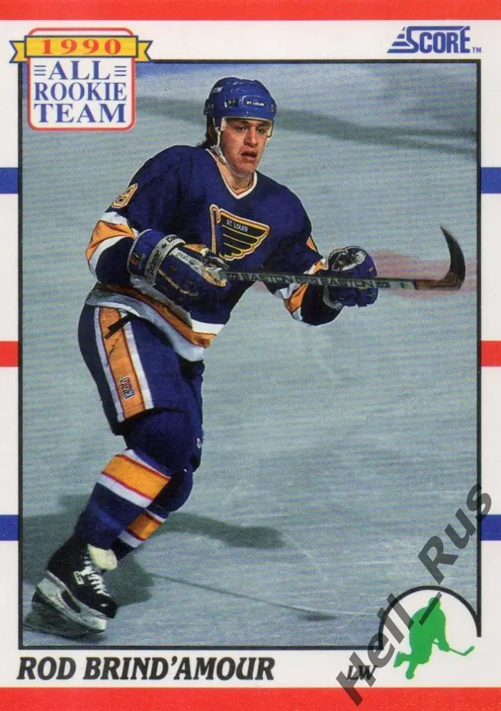 Хоккей. Карточка Rod Brind'Amour/Род Бриндамор St. Louis Blues/Сент-Луис НХЛ/NHL