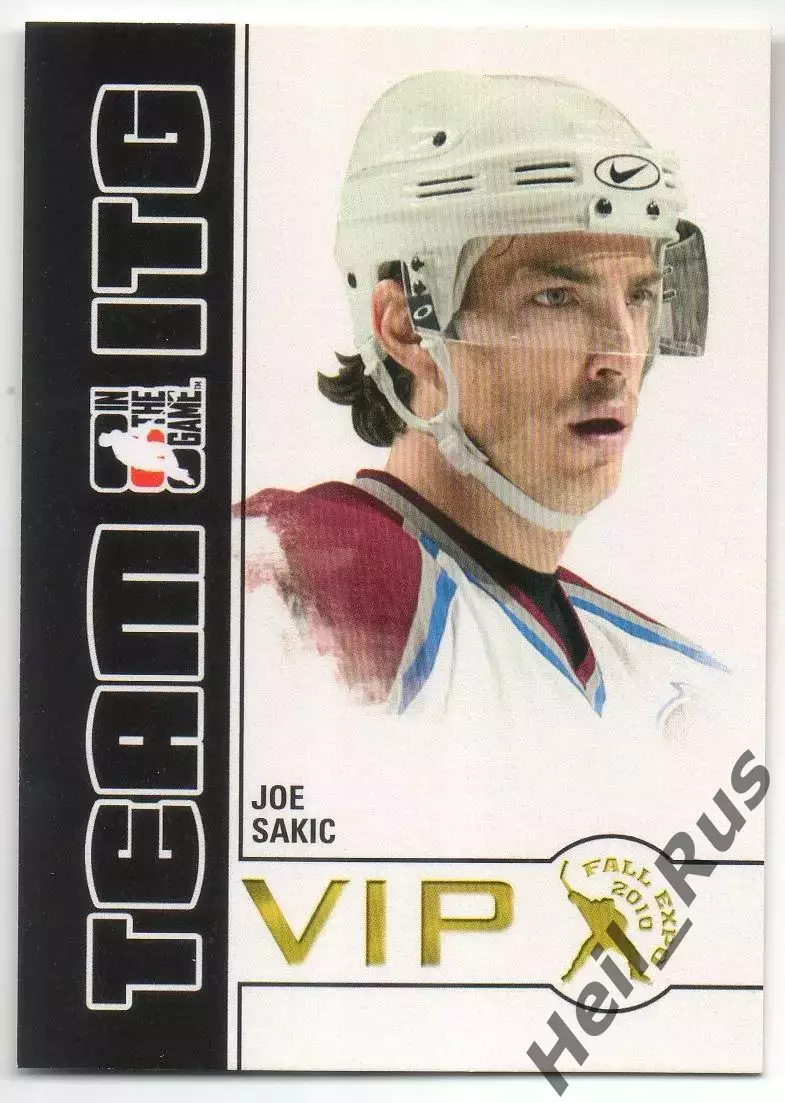 Хоккей. Карточка Joe Sakic/Джо Сакик Colorado Avalanche/Колорадо Эвеланш NHL/НХЛ