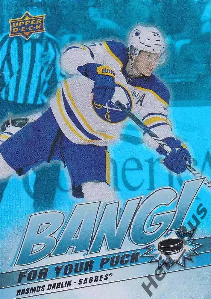 Хоккей Карточка Rasmus Dahlin/Расмус Далин Buffalo Sabres-Баффало Сейбрз NHL/НХЛ