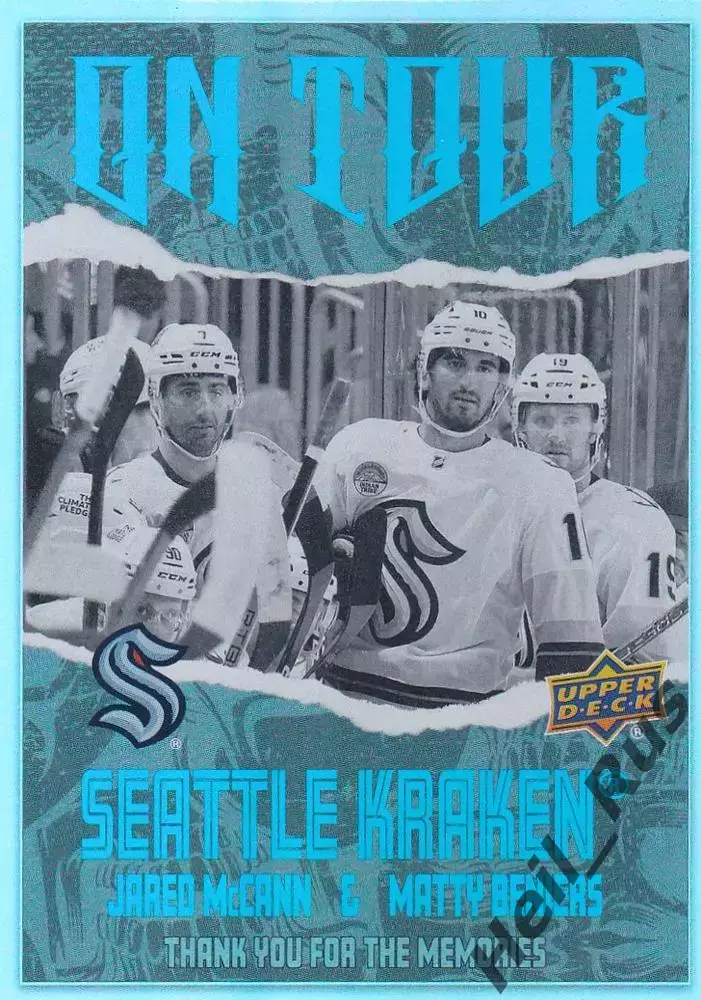 Хоккей. Карточка Джаред Макканн/Мэтти Бенирс Seattle Kraken/Сиэтл Кракен НХЛ/NHL