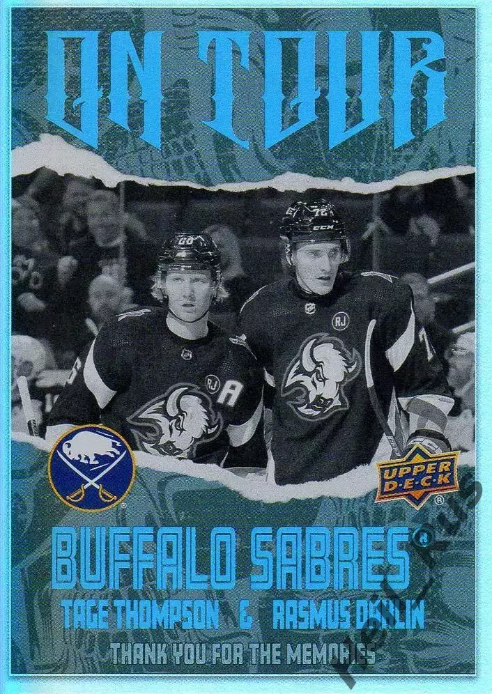 Хоккей Карточка Тейдж Томпсон/Расмус Далин Buffalo Sabres/Баффало Сейбрз НХЛ/NHL