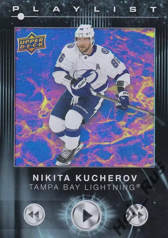 Карточка Никита Кучеров Tampa Bay Lightning/Тампа-Бэй Лайтнинг, ЦСКА NHL-НХЛ КХЛ