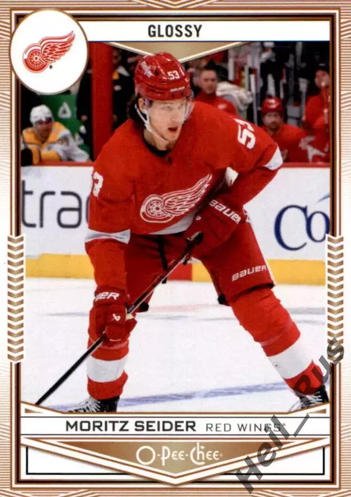 Карточка Moritz Seider/Мориц Зайдер Detroit Red Wings/Детройт Ред Уингз, NHL НХЛ