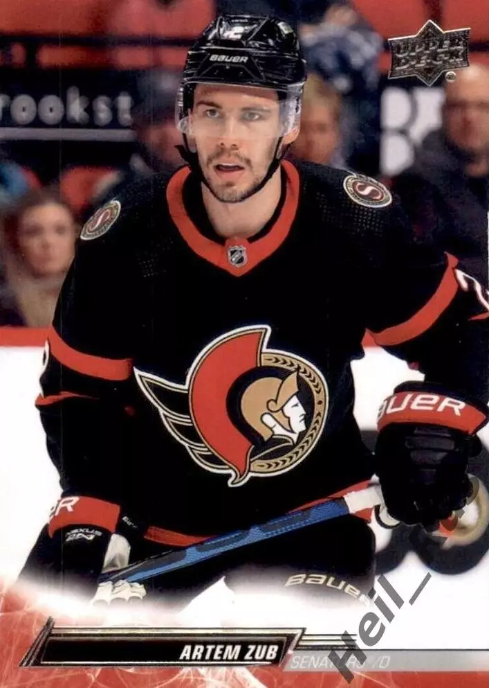 Хоккей. Карточка Артем Зуб Ottawa Senators/Оттава Сенаторз, СКА/Амур НХЛ/NHL/КХЛ