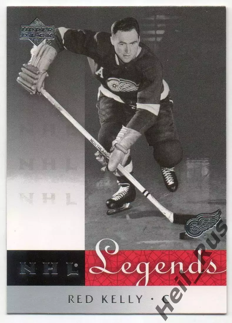 Хоккей. Карточка Red Kelly/Ред Келли Detroit Red Wings/Детройт Ред Уингз НХЛ/NHL