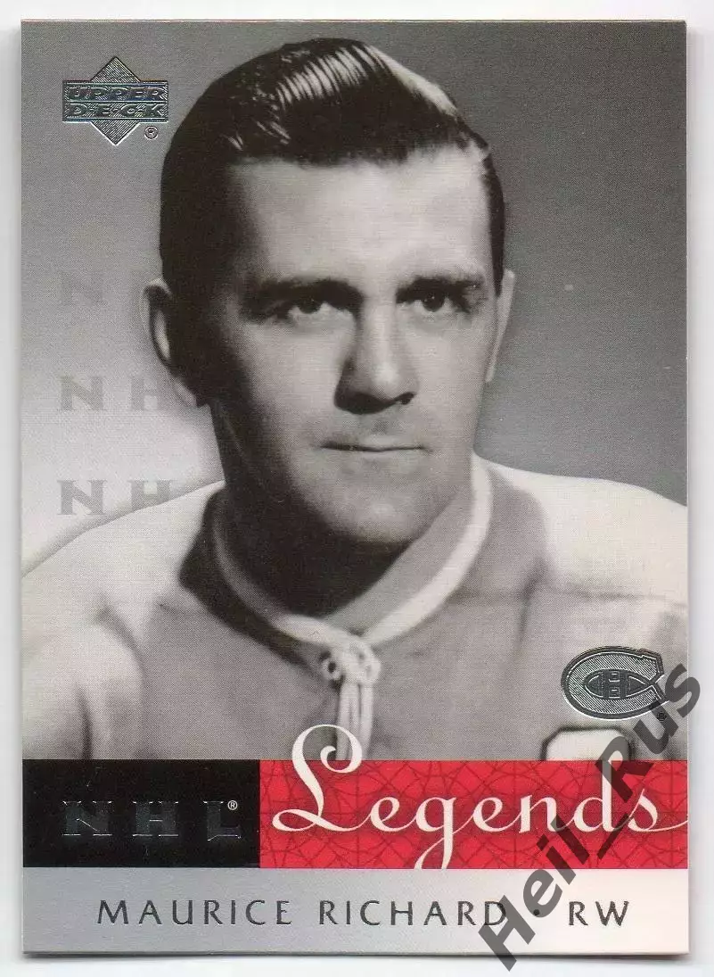 Хоккей; Карточка Maurice Richard/Морис Ришар Montreal Canadiens/Монреаль НХЛ/NHL