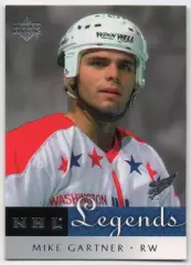 Хоккей. Карточка Mike Gartner/Майк Гартнер Washington Capitals/Вашингтон НХЛ/NHL