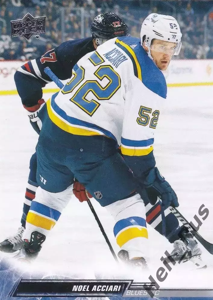 Хоккей Карточка Noel Acciari/Ноэль Аччари St. Louis Blues/Сент-Луис Блюз НХЛ/NHL