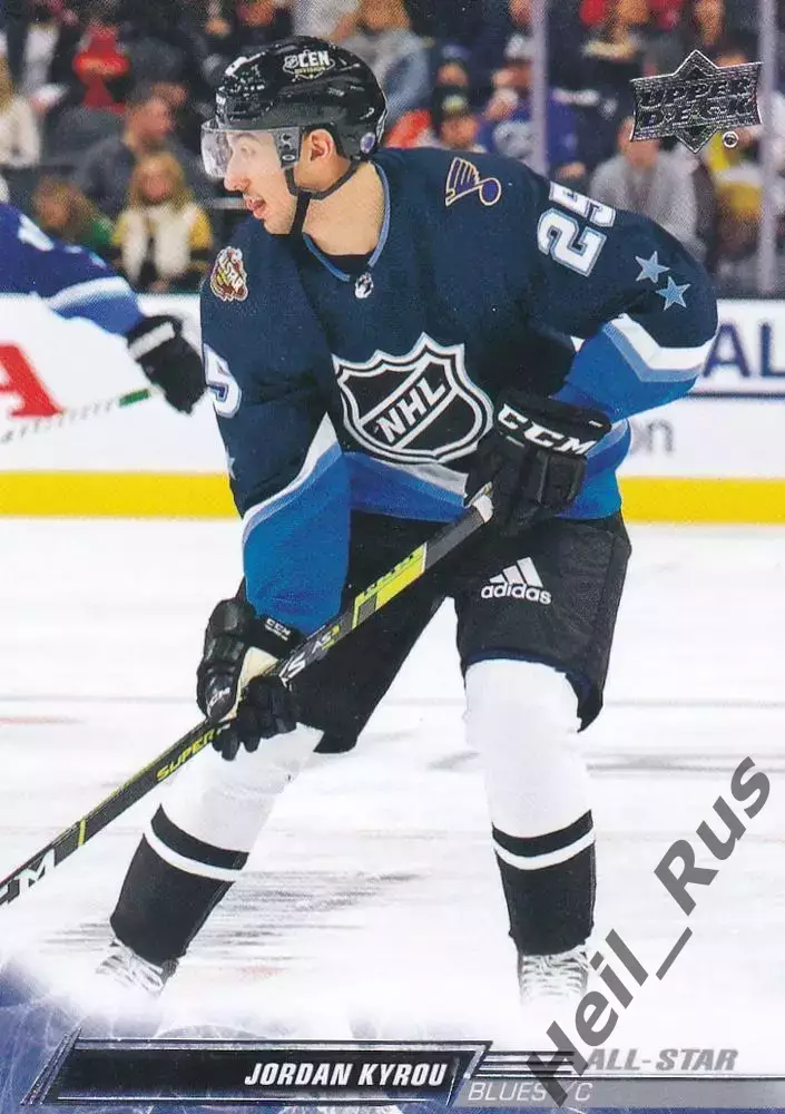 Хоккей Карточка Jordan Kyrou/Джордан Кайру St Louis Blues/Сент-Луис Блюз НХЛ NHL