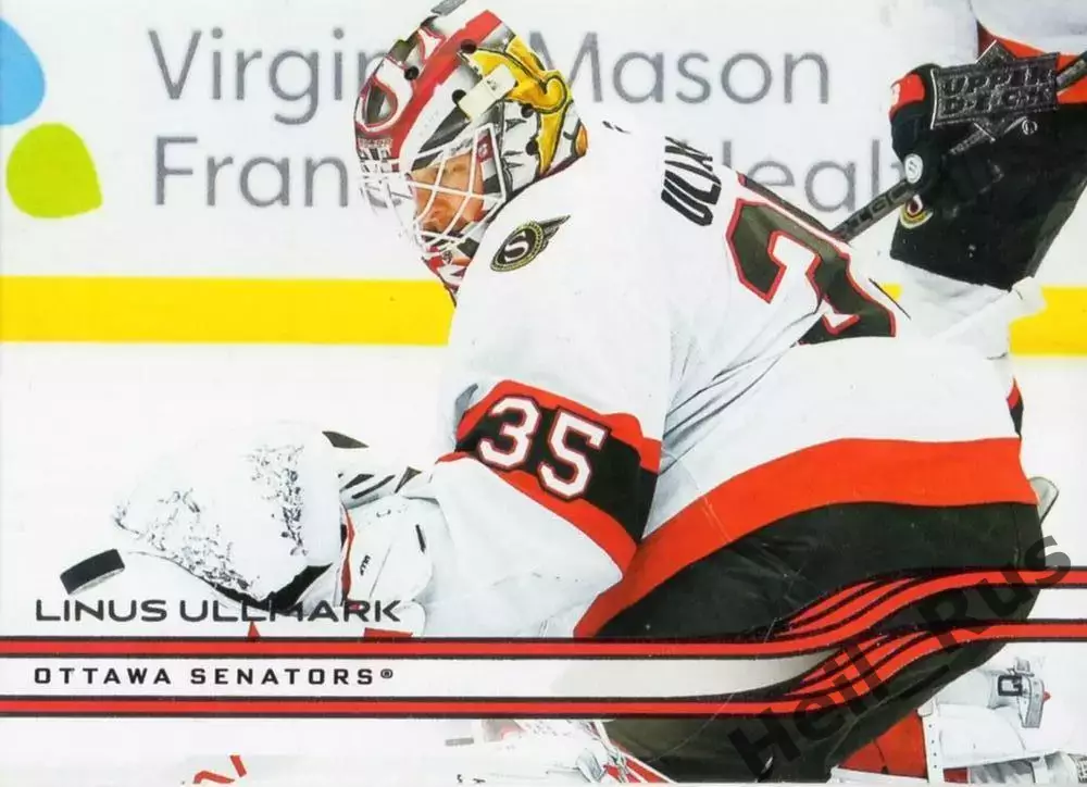 Карточка Linus Ullmark/Линус Улльмарк (Ottawa Senators/Оттава Сенаторз) НХЛ/NHL