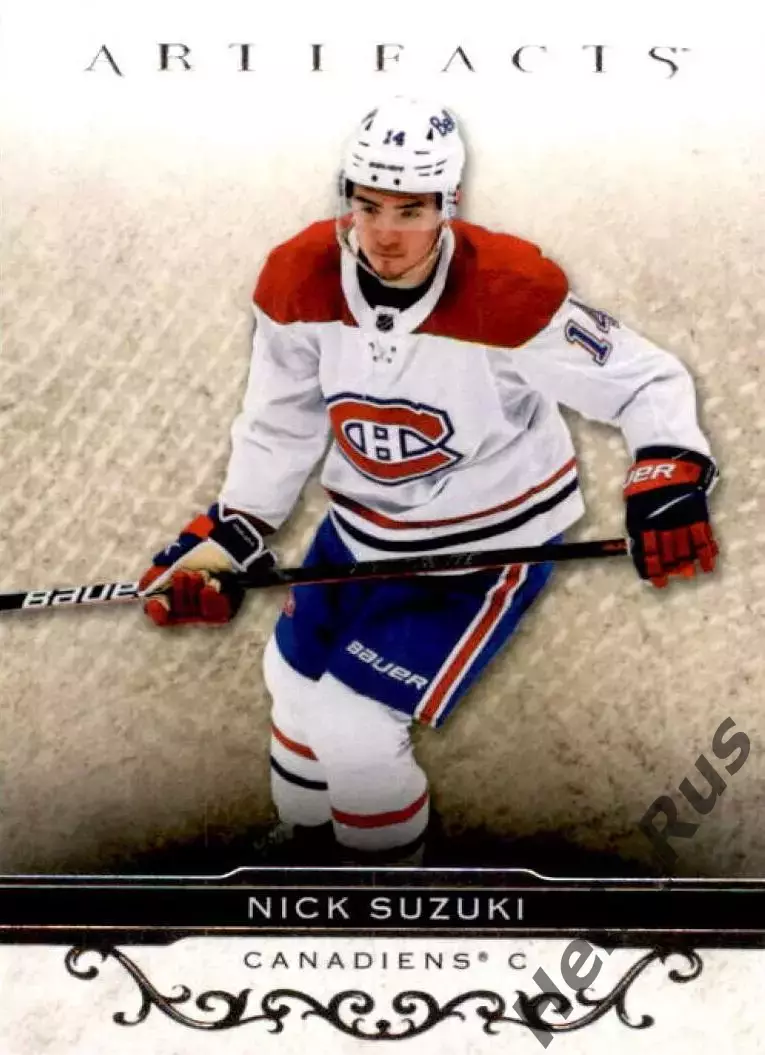 Карточка Nick Suzuki/Ник Сузуки (Montreal Canadiens/Монреаль Канадиенс) НХЛ/NHL