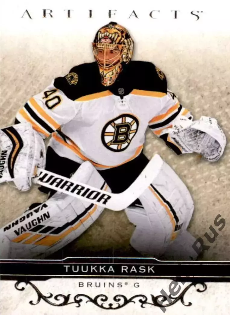 Хоккей; Карточка Tuukka Rask/Туукка Раск (Boston Bruins / Бостон Брюинз) НХЛ/NHL