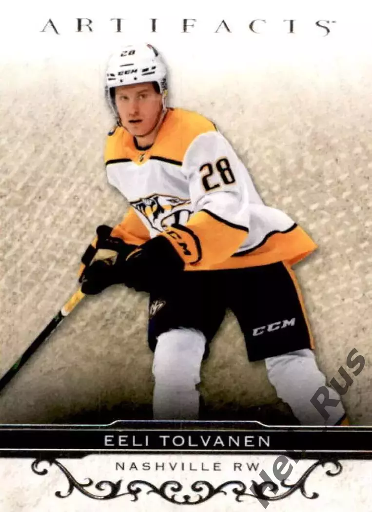 Карточка Эли Толванен Nashville Predators/Нэшвилл Предаторз, Йокерит НХЛ/NHL/КХЛ