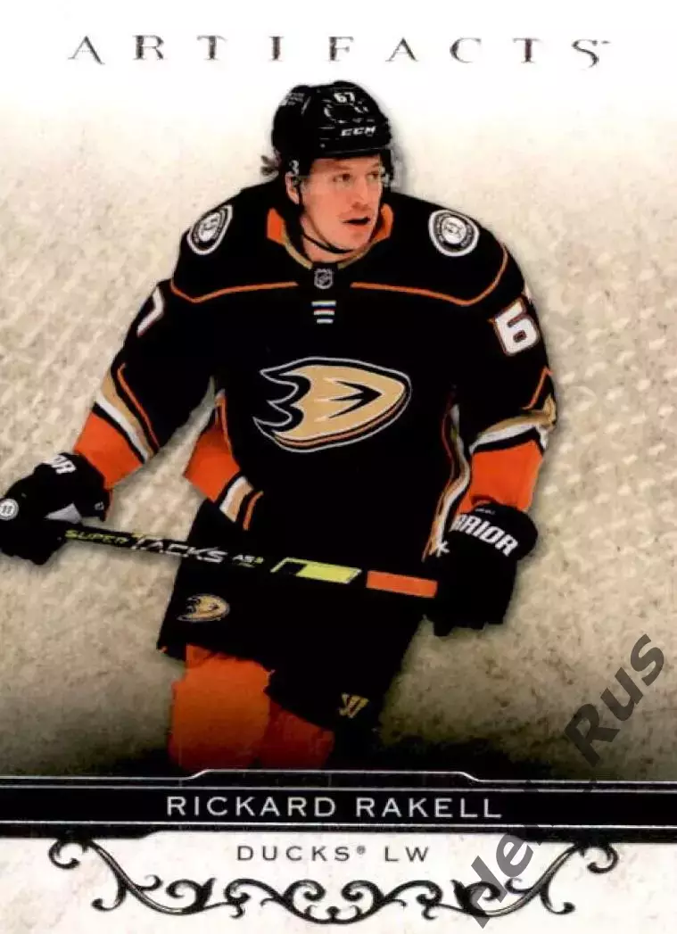 Хоккей Карточка Rickard Rakell/Рикард Ракелль Anaheim Ducks/Анахайм Дакс NHL НХЛ