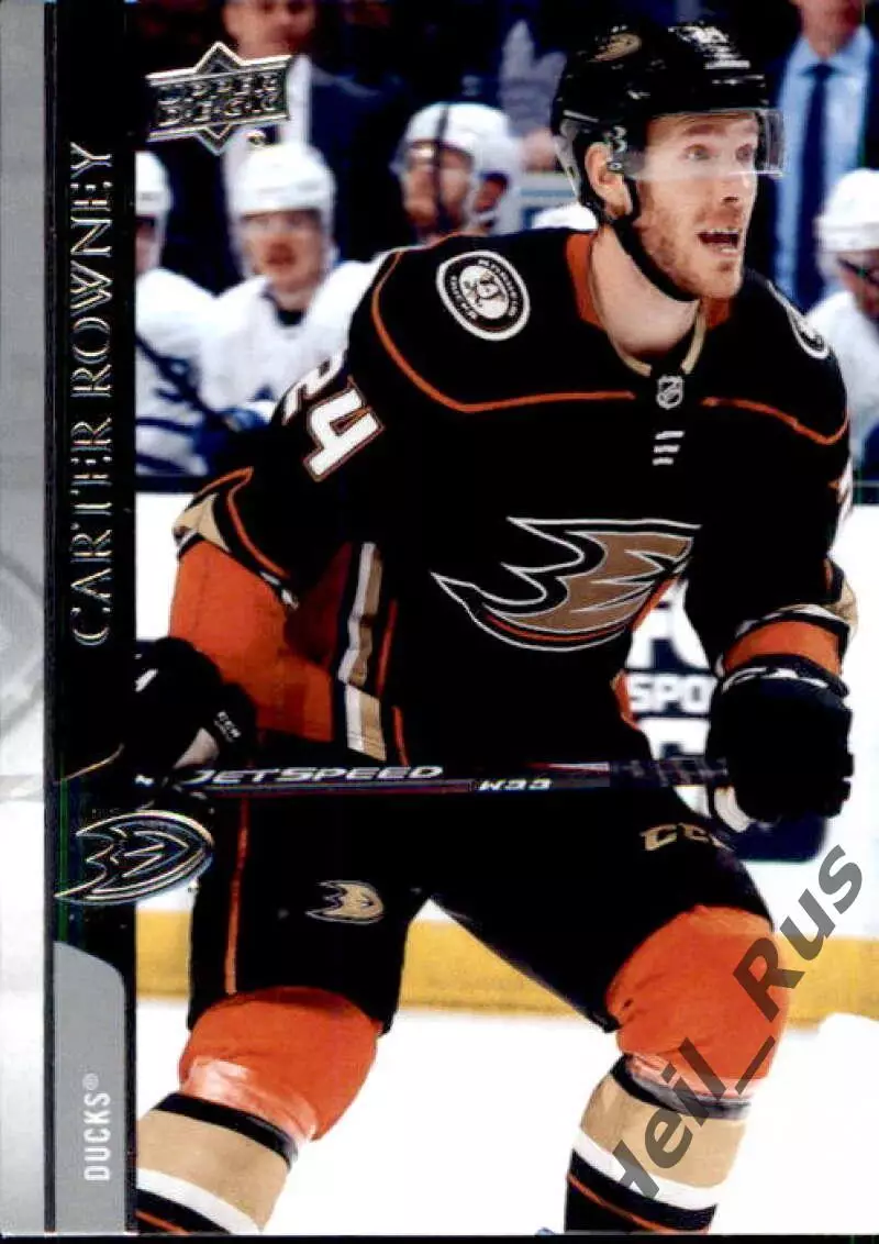 Хоккей. Карточка Carter Rowney/Картер Рауни (Anaheim Ducks/Анахайм Дакс) НХЛ/NHL