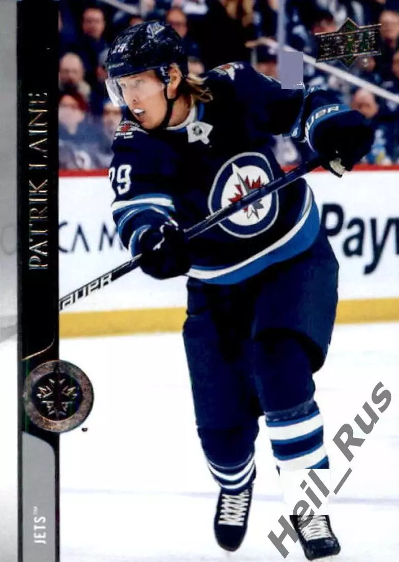Хоккей. Карточка Patrik Laine/Патрик Лайне Winnipeg Jets/Виннипег Джетс НХЛ/NHL
