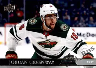Карточка Jordan Greenway/Джордан Гринвэй Minnesota Wild/Миннесота Уайлд НХЛ/NHL