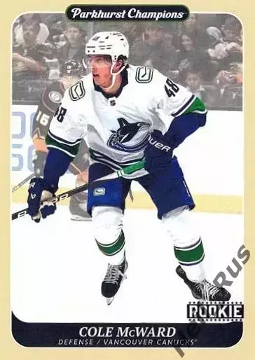 Карточка Cole McWard/Коул Макуорд (Vancouver Canucks/Ванкувер Кэнакс) НХЛ/NHL