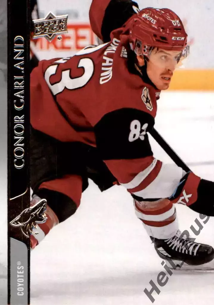 Карточка Conor Garland/Конор Гарланд (Arizona Coyotes/Аризона Койотис) НХЛ/NHL