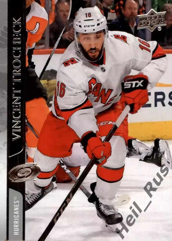 Карточка Trocheck/Винсент Трочек Carolina Hurricanes/Каролина Харрикейнз НХЛ/NHL