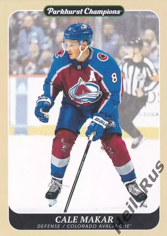 Карточка Cale Makar/Кейл Макар (Colorado Avalanche / Колорадо Эвеланш) НХЛ / NHL