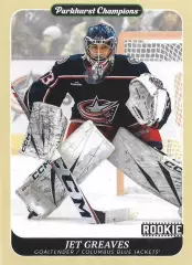 Хоккей. Карточка Jet Greaves/Джет Гривз (Columbus Blue Jackets/Коламбус) НХЛ/NHL