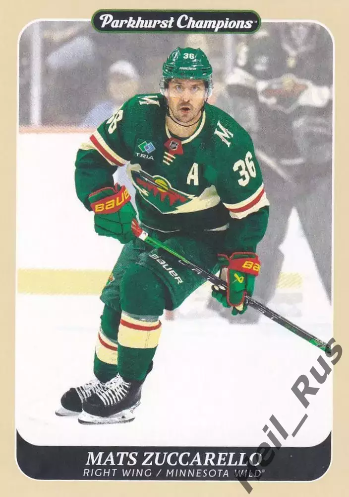 Карточка Матс Цуккарелло Minnesota Wild/Миннесота/Металлург Магнитогорск НХЛ-КХЛ